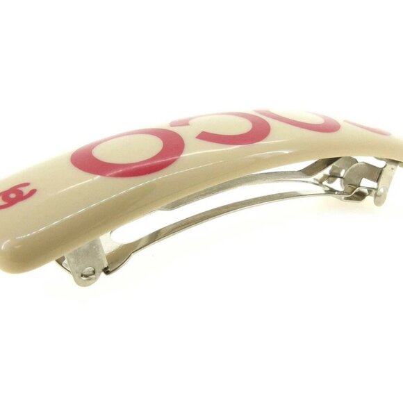 CHANEL Valletta Beige Red Silver Women Authentic secondhand